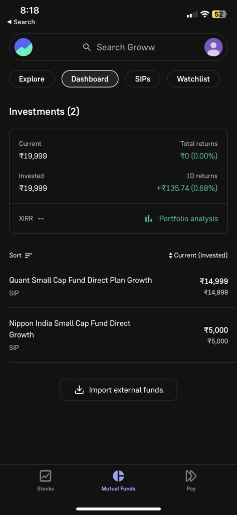Mutual Funds on Groww